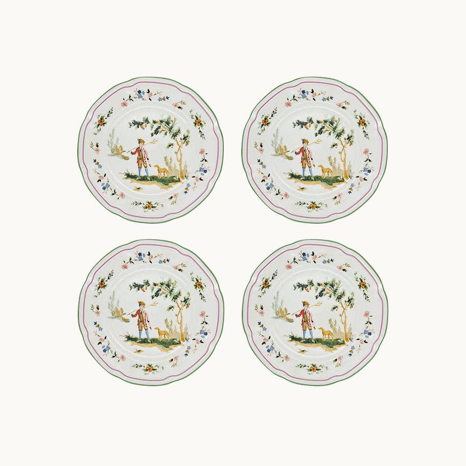 Duggan Society - Wholesale Dinner Plate - Toile dessert plate (set of 4)0