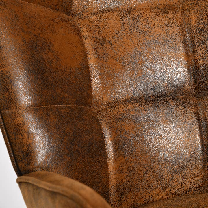 HOMYCASA DESIGN INC - Wholesale Chair - Modern Tufted Accent Chair with Suede Finish in Brown25