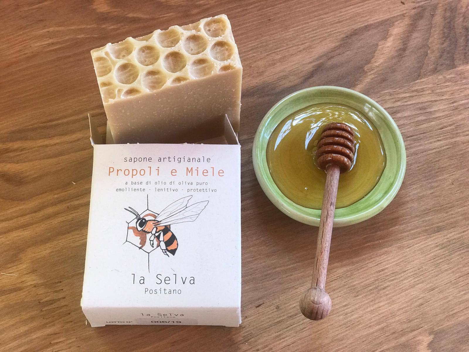 La Selva Positano Cosmetici Naturali - Wholesale Bar Soap - SOLID SOAP PROPOLIS HONEY2