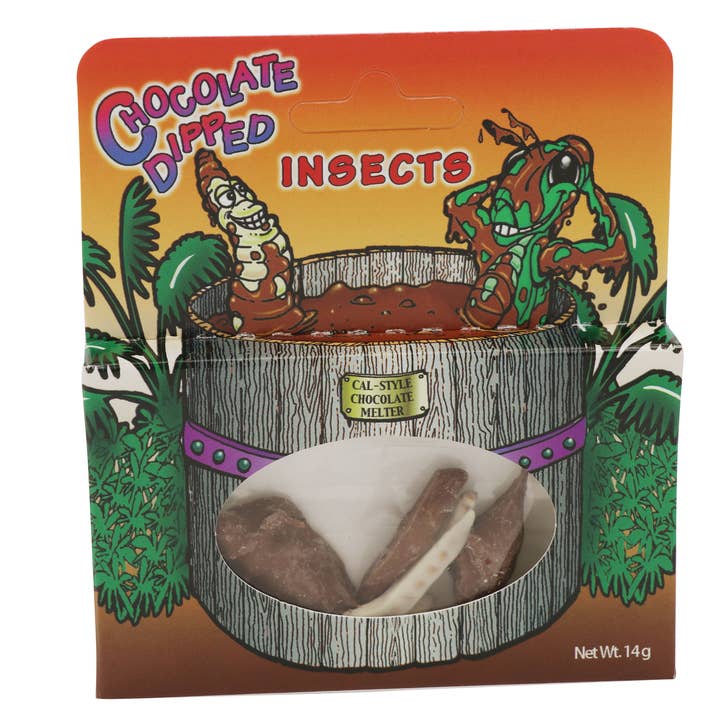 Grandpa Joe's Candy Shop - Wholesale Chocolate Covered Sweets - Chocolate Dipped Insects, 14g, 24ct Case