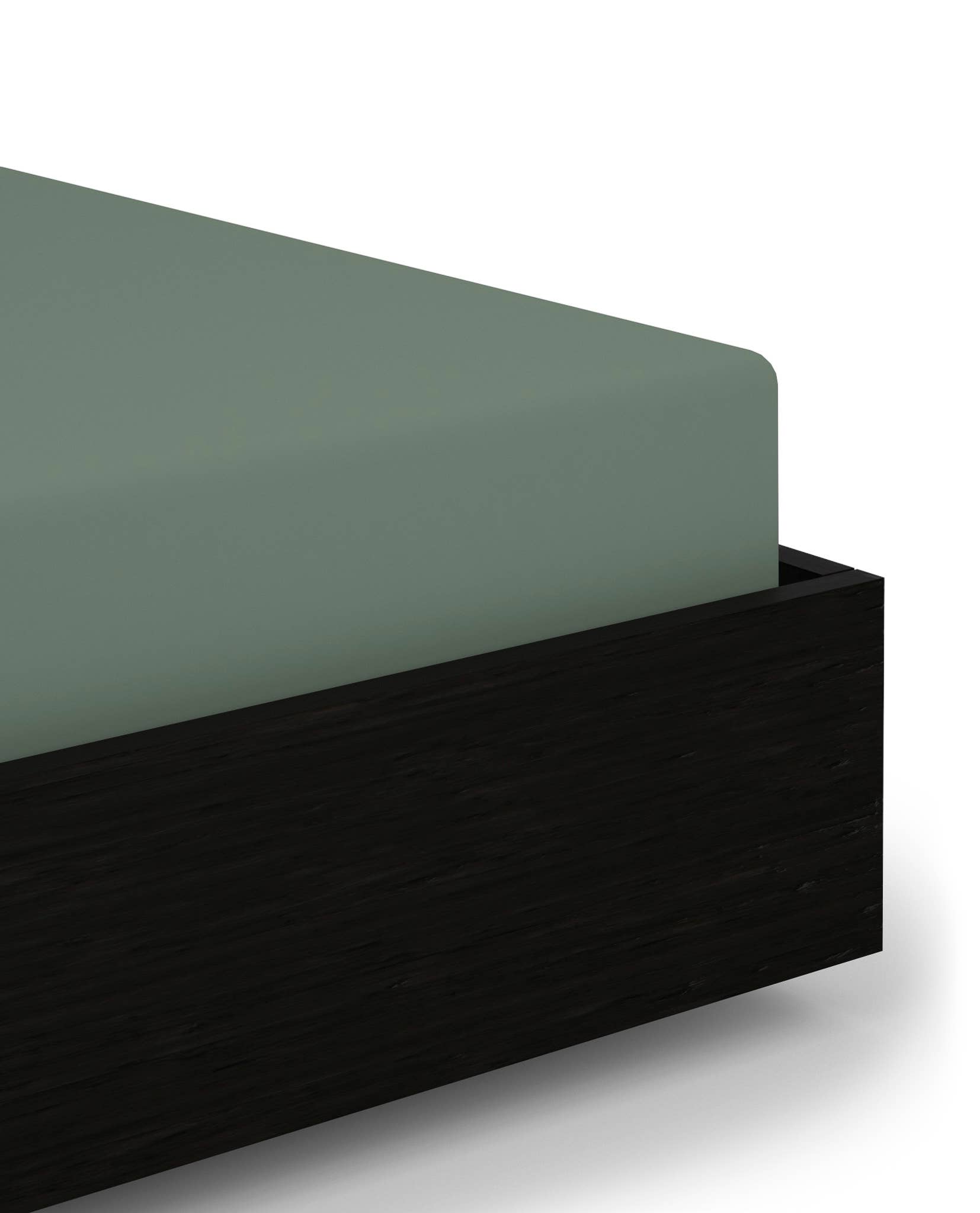 Heckettlane - Vendita all'ingrosso Coprimaterassi/Protezioni materasso - Lenzuolo con angoli Elementi 180x210-220+40 cm. Verde minerale0