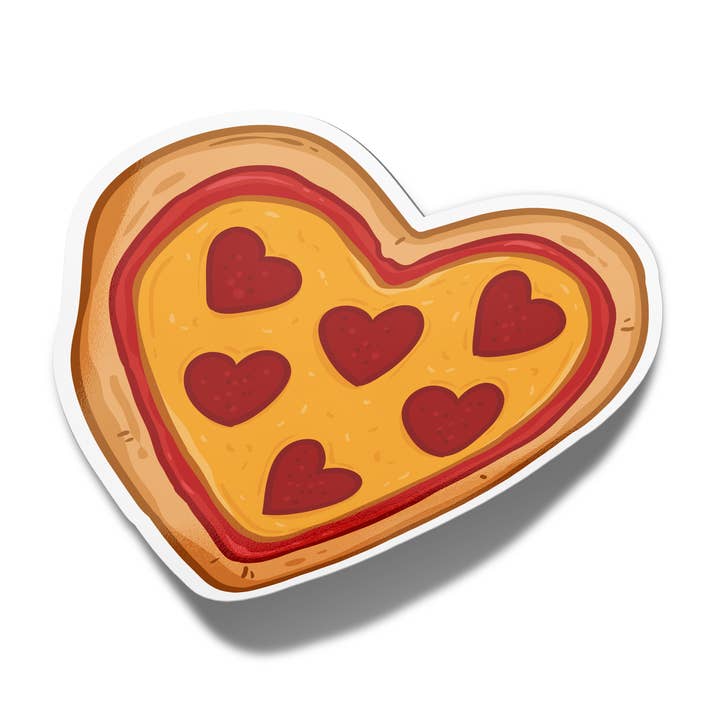 Girls Printing House - Wholesale Sticker - Valentines Day Stickers Heart Pizza Textured Stickers0