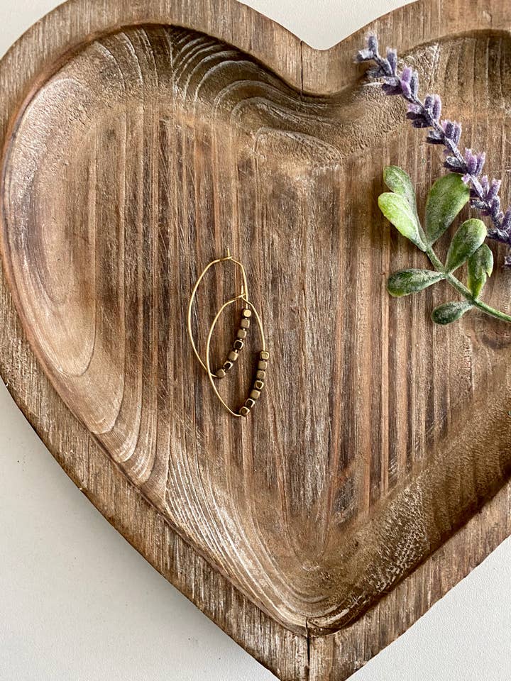 Modern Boho Slim Hoop Earrings (Gold) for wholesale by Inspired by Jenna