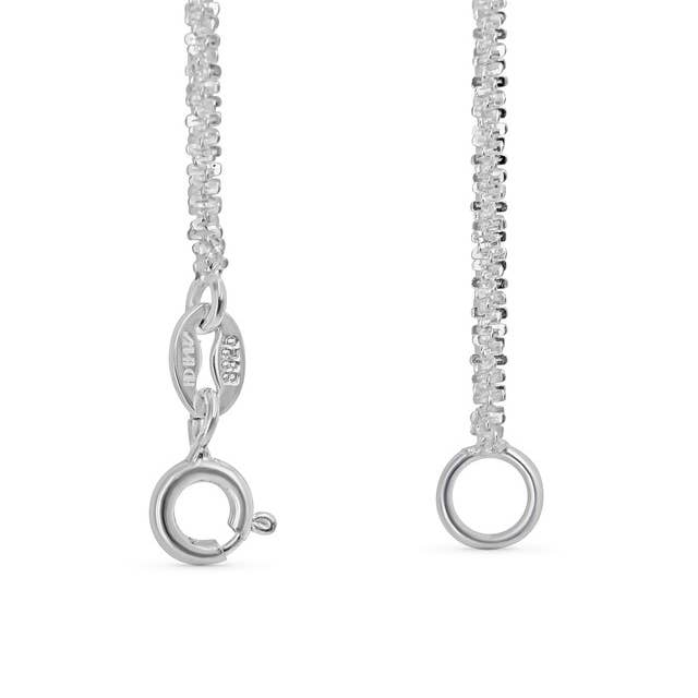 Human Design Studios - Wholesale Link & Chain Necklace - Diamond Cut Necklace Silver2