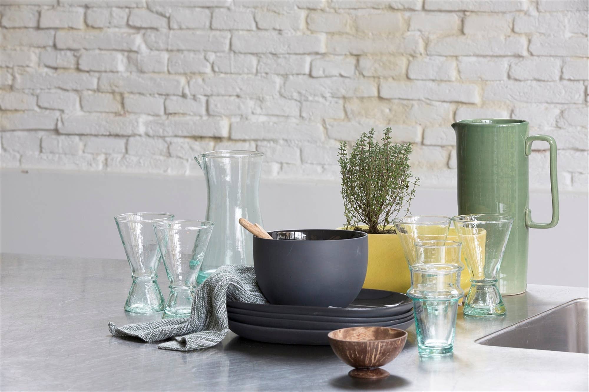 Transparant Recycled Glass Morocco Drinking Cup for wholesale on Faire1