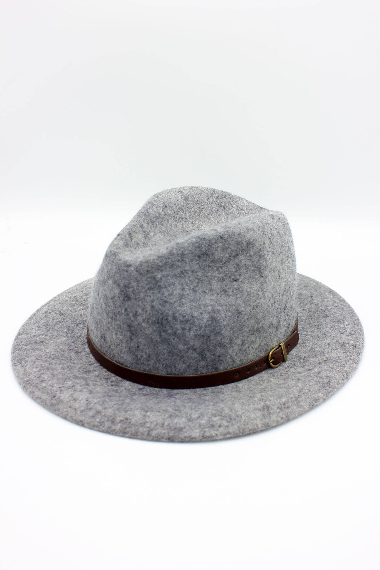 Hologramme Paris - Wholesale Fedora - Unisex - Heather Wool Fedora Hat with Belt3