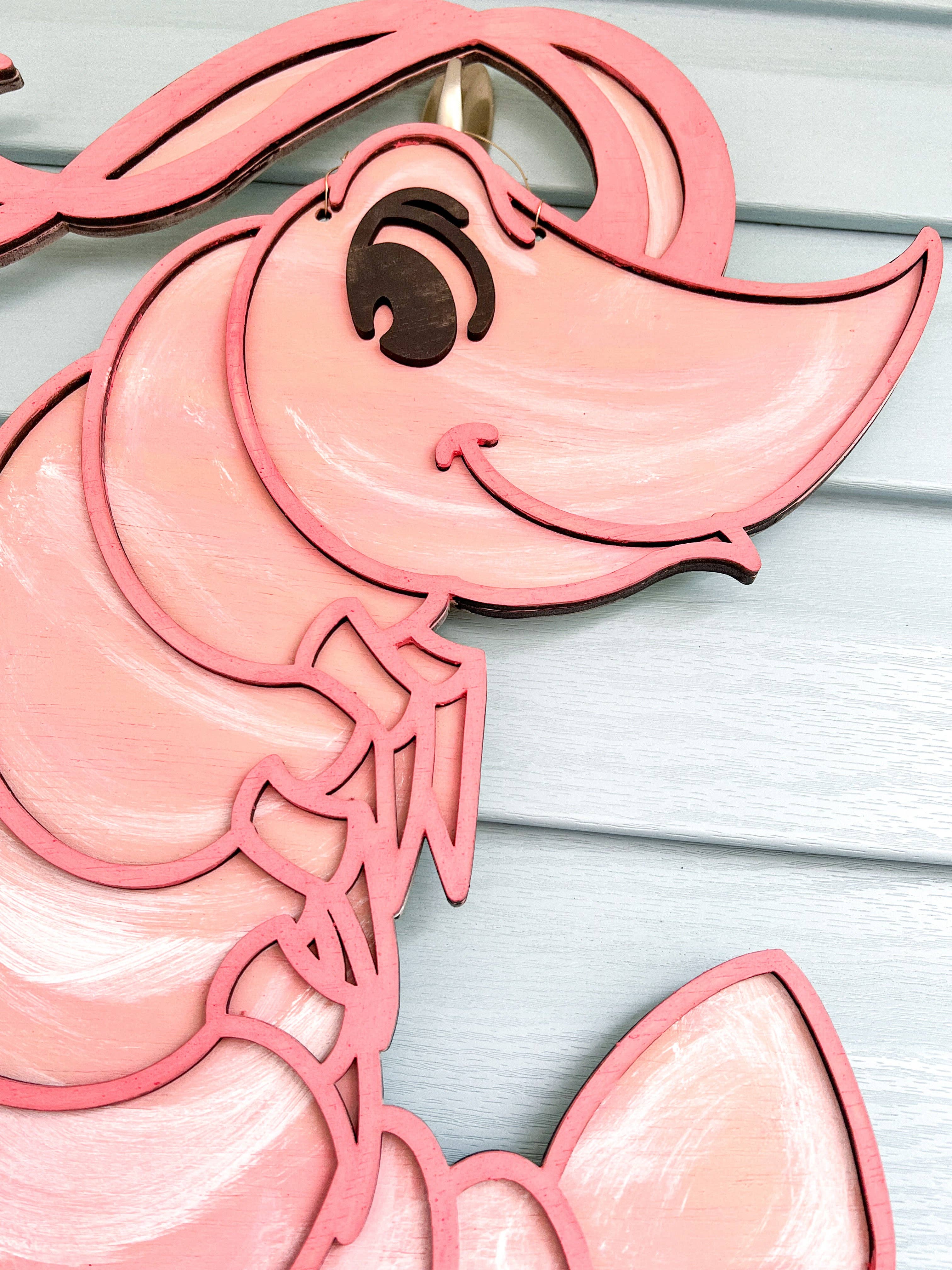 Geaux Magnolia - Wholesale Door Hanger - Shrimp Door Hanger3