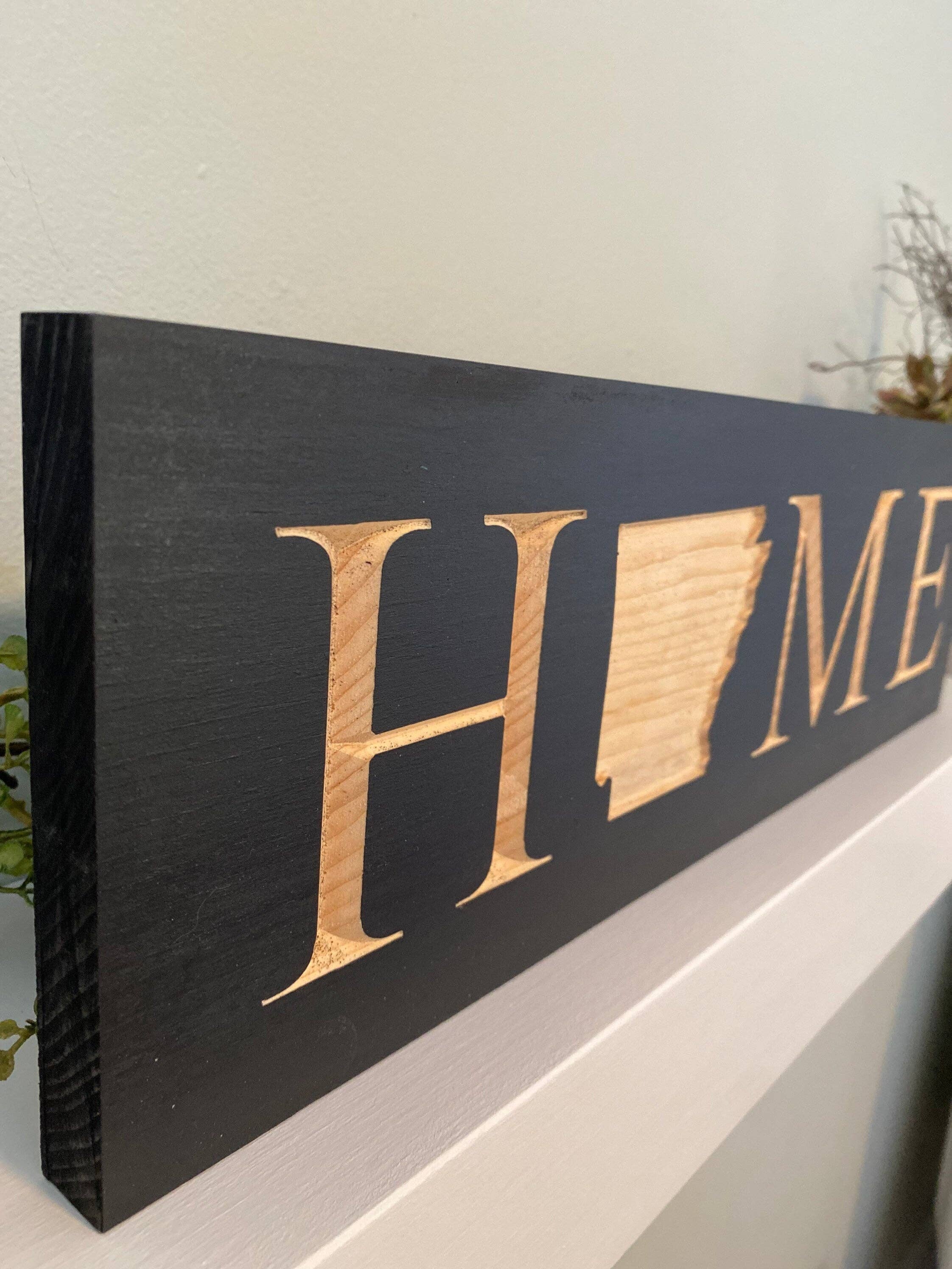 Creative Carpentry of Maine - Wholesale Sign - Arkansas “Home” Sign2