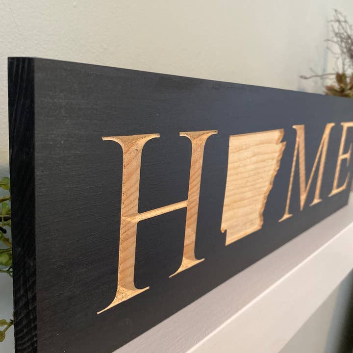 Creative Carpentry of Maine - Wholesale Sign - Arkansas “Home” Sign2