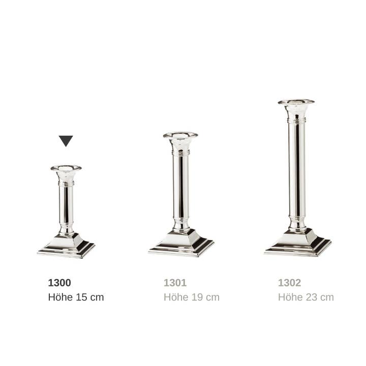 EDZARD - Vendita all'ingrosso Portacandele - Portacandele Lincoln per candela bastone, altezza 15 cm