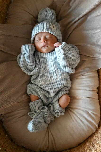 Brave Little Lamb the Label - Wholesale Booties - Baby - Knit Tie Booties8