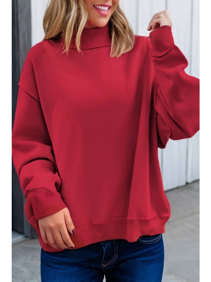 LA Society - Wholesale Sweatshirt - Women's - LAS Oversize Drop Shoulder Reversible Sweatshirt (S-XL)4