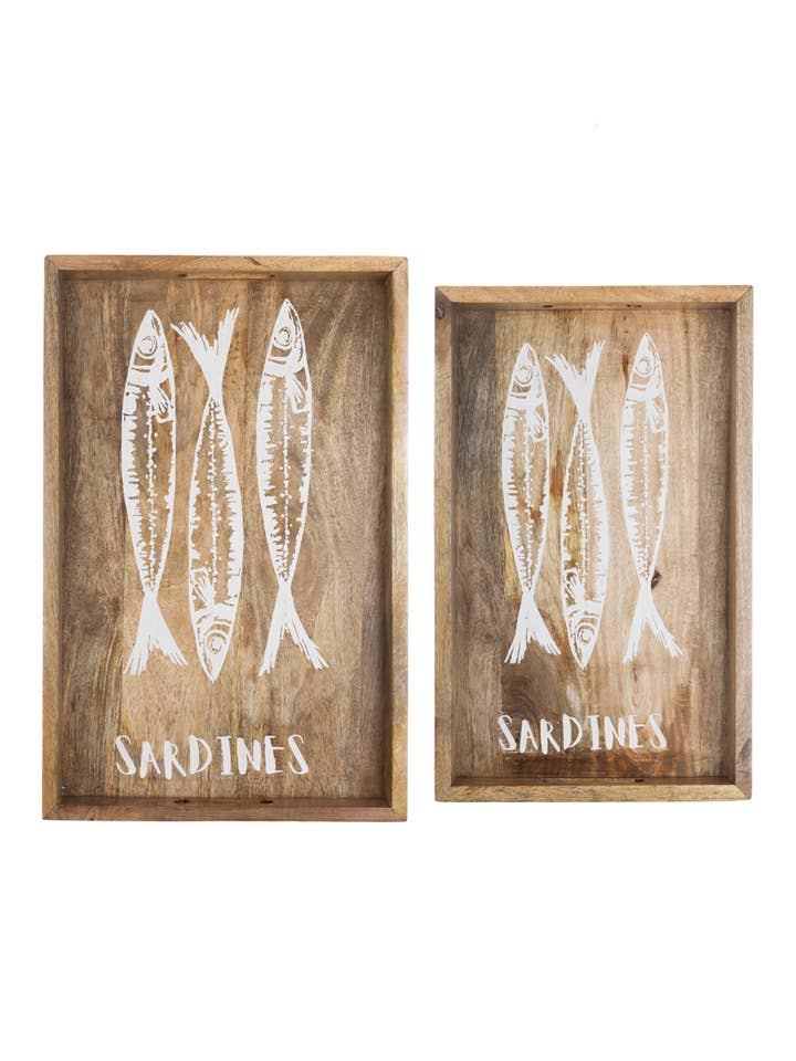 One Pair Of Sardine Trays for wholesale by Shoeless Joe Ltd