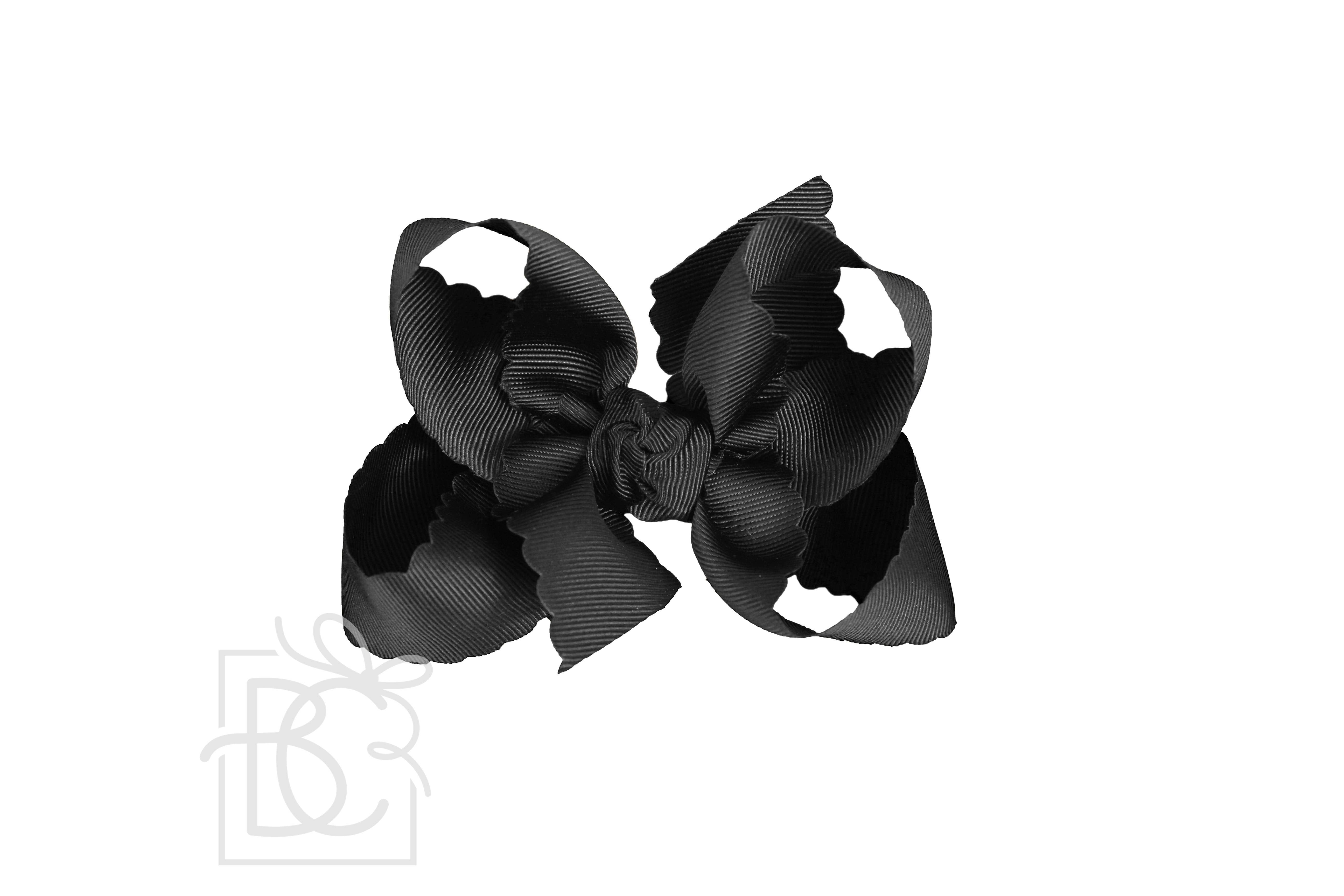 Beyond Creations, LLC – wholesale Hair bow – Kids – SCALLOPED EDGE BOW36