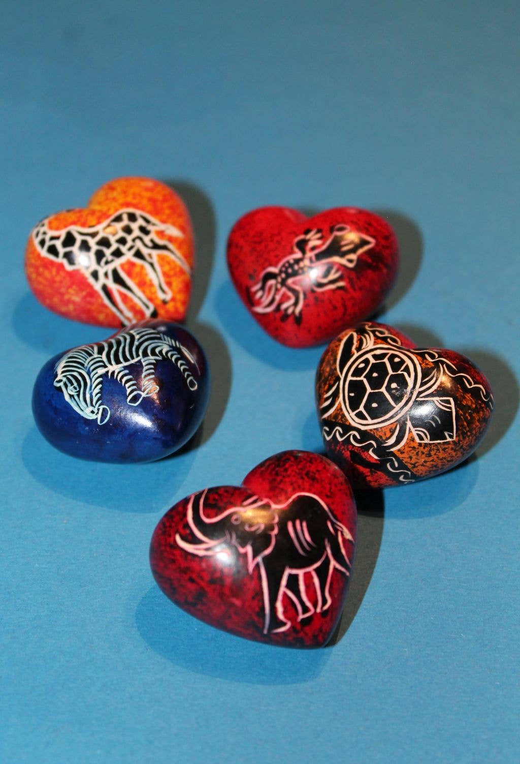 polanski speckstein - Wholesale Decorative Figurine - Mini heart animals - soapstone0