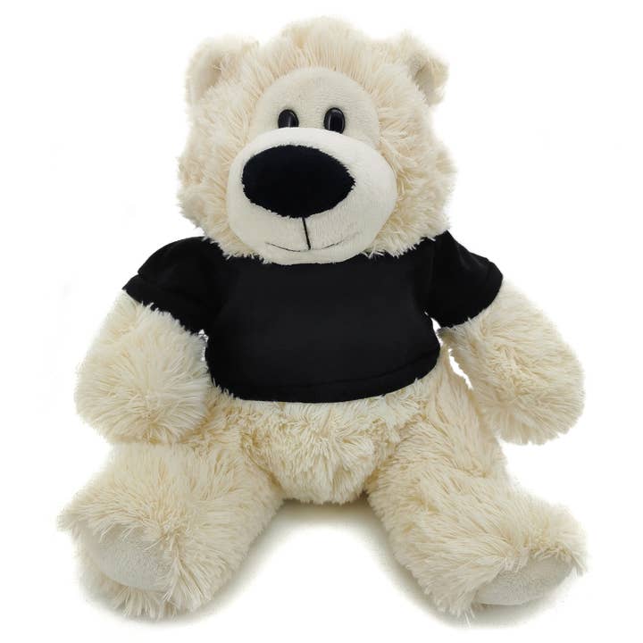11" Cream Plush Bear in Custom T-shirts | Customizable Plush for wholesale on Faire18