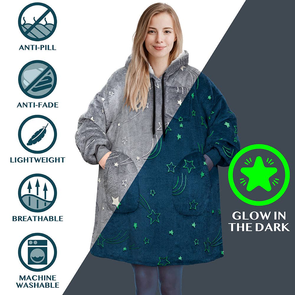 Pavilia - Wholesale Hoodie - Women's - Chest Pocket Sherpa Hoodie Blanket - Patch Pocket (Regular / Long)31