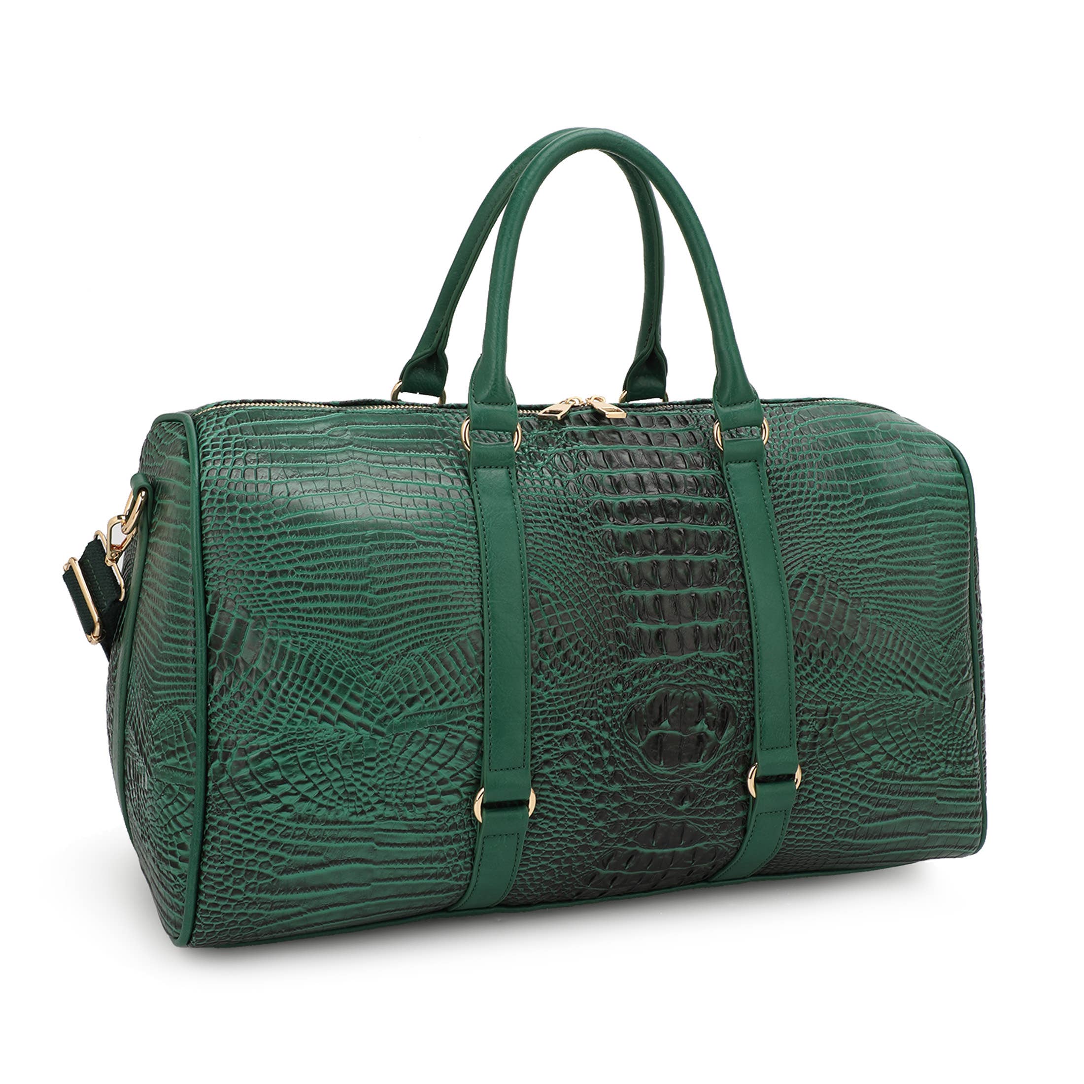 KAYLA+AVA - Wholesale Weekender Bag - Women's - Croc Embossed Duffle Bag Travel Bag Weekender Bag Gym Bag7
