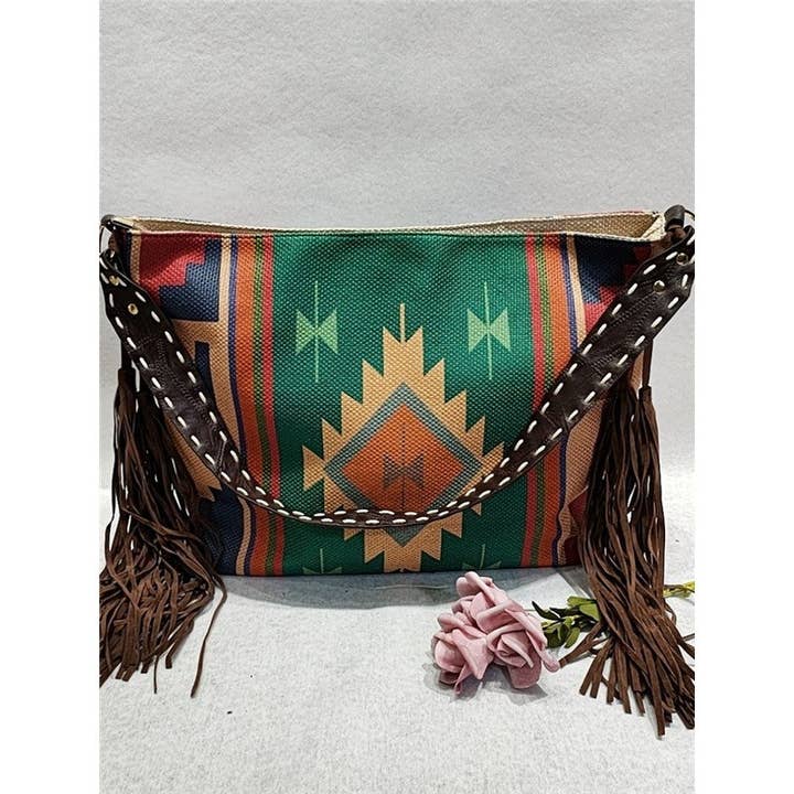 ShieldChic - Wholesale Shoulder Bag - Women's - Ethnic Pattern Tassel Shoulder Bag8
