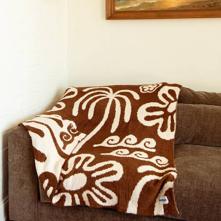 Sundream - Wholesale Decoratiedeken - Hanalei zachte deken - Mocha & Cream3