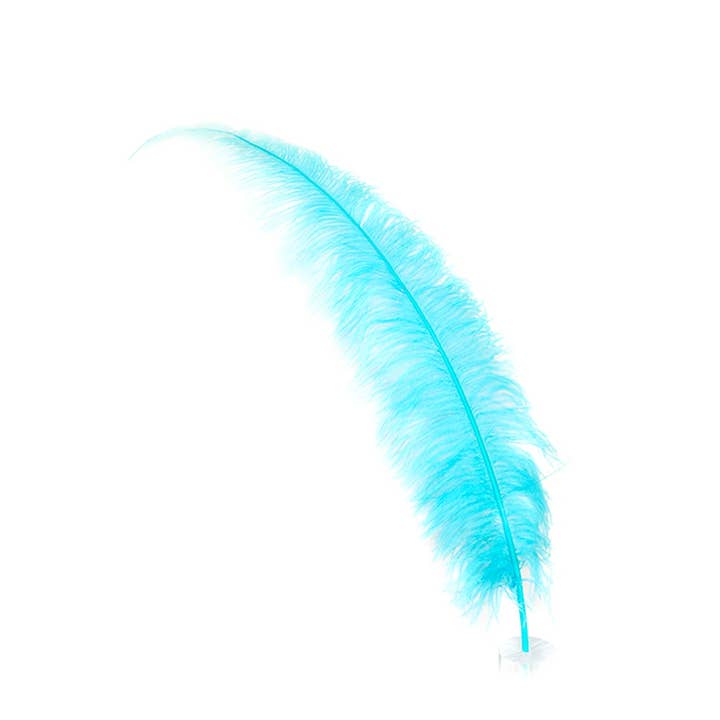Large Ostrich Feathers - 18-24" Spads - Light Turquoise for wholesale by Zucker Feather Products