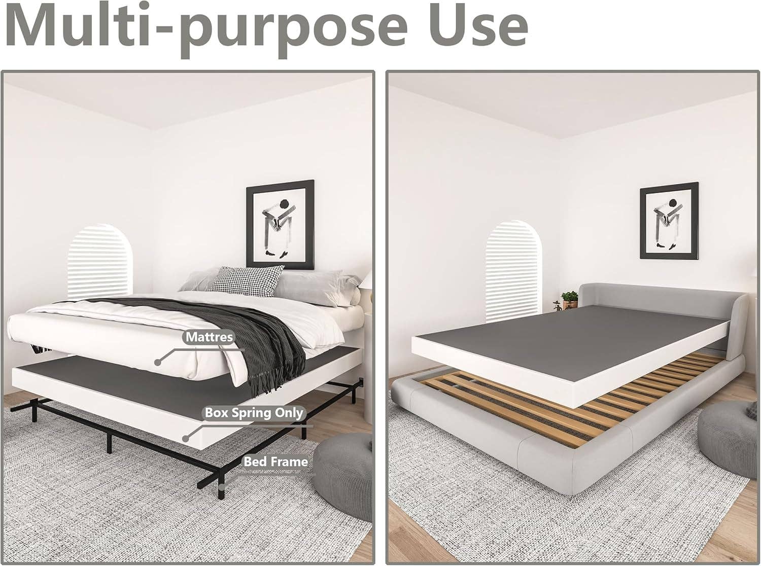 Heavy Duty 5 Inch Box Spring for Queen Bed Mattress Support for wholesale on Faire5