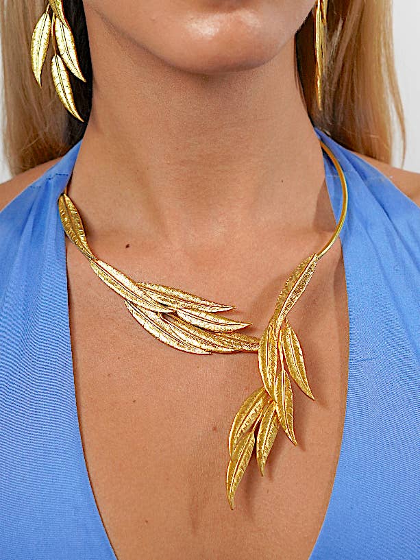 Collier Ras-du-Cou Feuilles pour la vente par Shinyland Llc dba Aquadan.co (Wholesale)