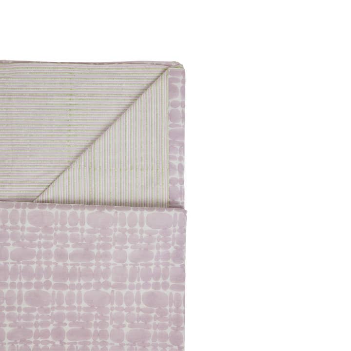 Pierre Reversible Duvet Cover, Lilac for wholesale by MAISON POIRE