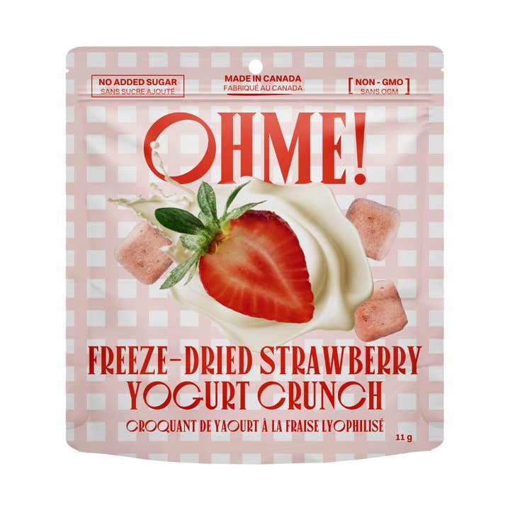 OHME! Foods - Wholesale Dried/Dehydrated Fruit - Freeze-Dried Strawberry Yogurt Crunch (Snack Size)