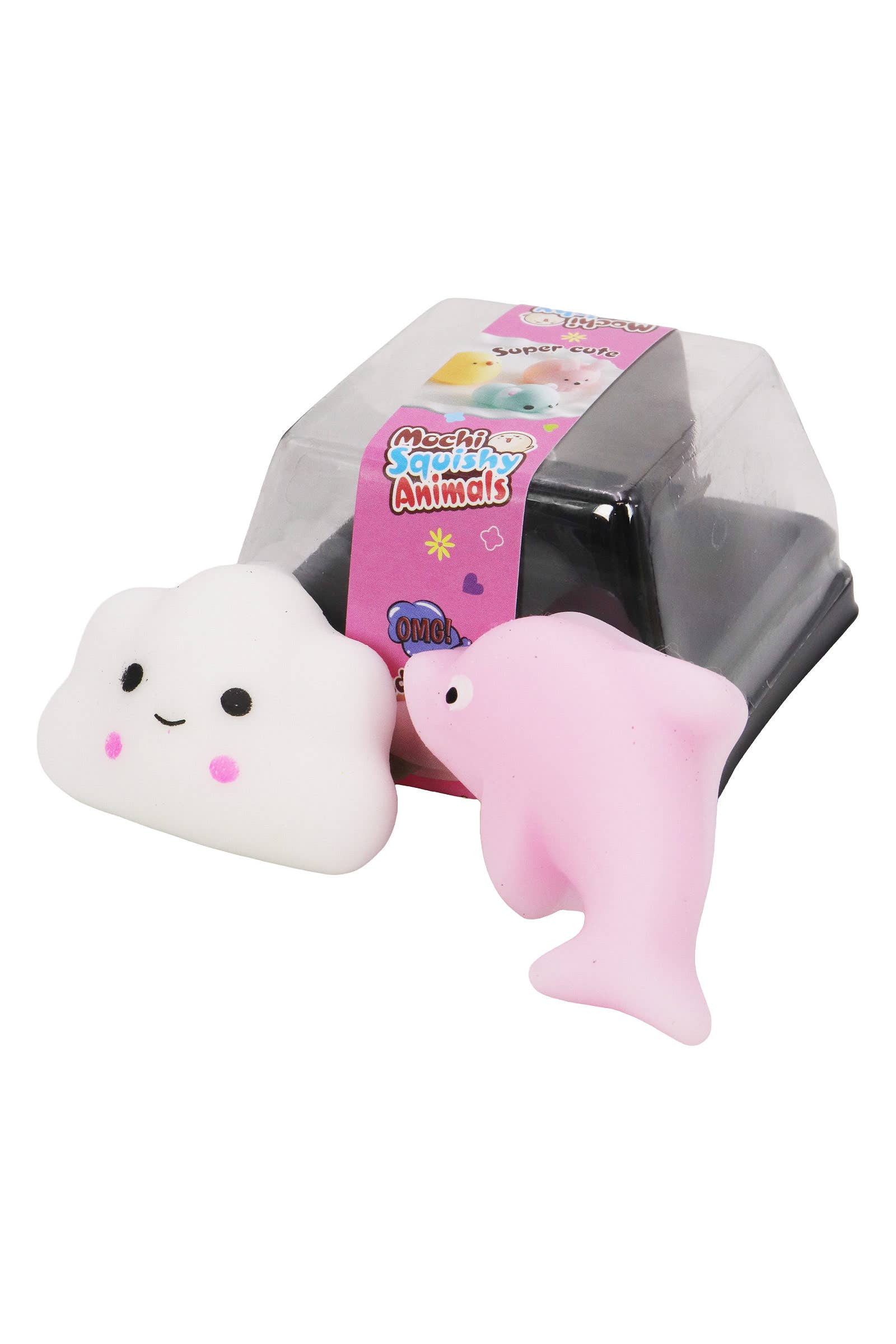 ASSORTEREDE Animal Pals blød mini mochi squishy - sæt med 2 stk. for engroshandel på Faire9