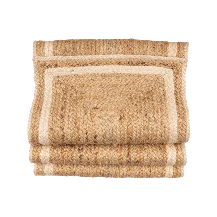 LR Home - Wholesale Table Runner - Natalie Farmhouse Solid Organic Jute Table Runner3