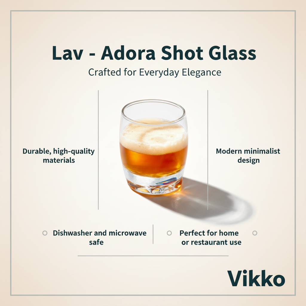Kadra Kitchenware - Wholesale Shot Glass - Lav - Adora Shot Glass3