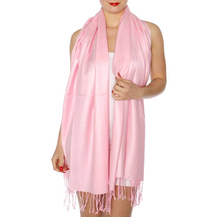 SERENITA - Wholesale Scarf - Women's - Cashmere feel wedding solid pashmina shawl wrap scarf17