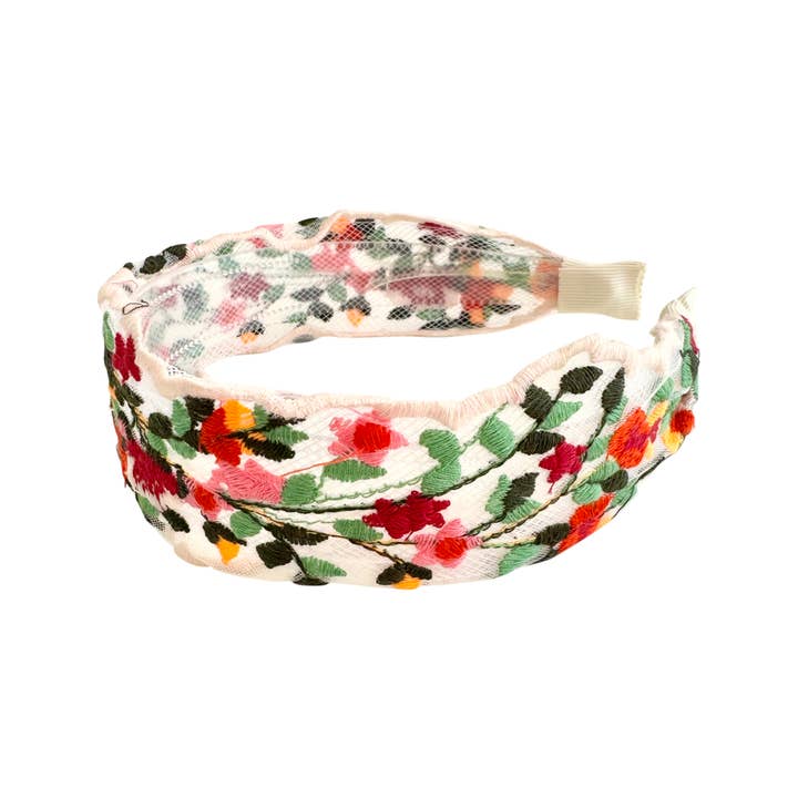 Gemelli – wholesale Pannband - Dam – Bloom Broderat Blomdiadem
