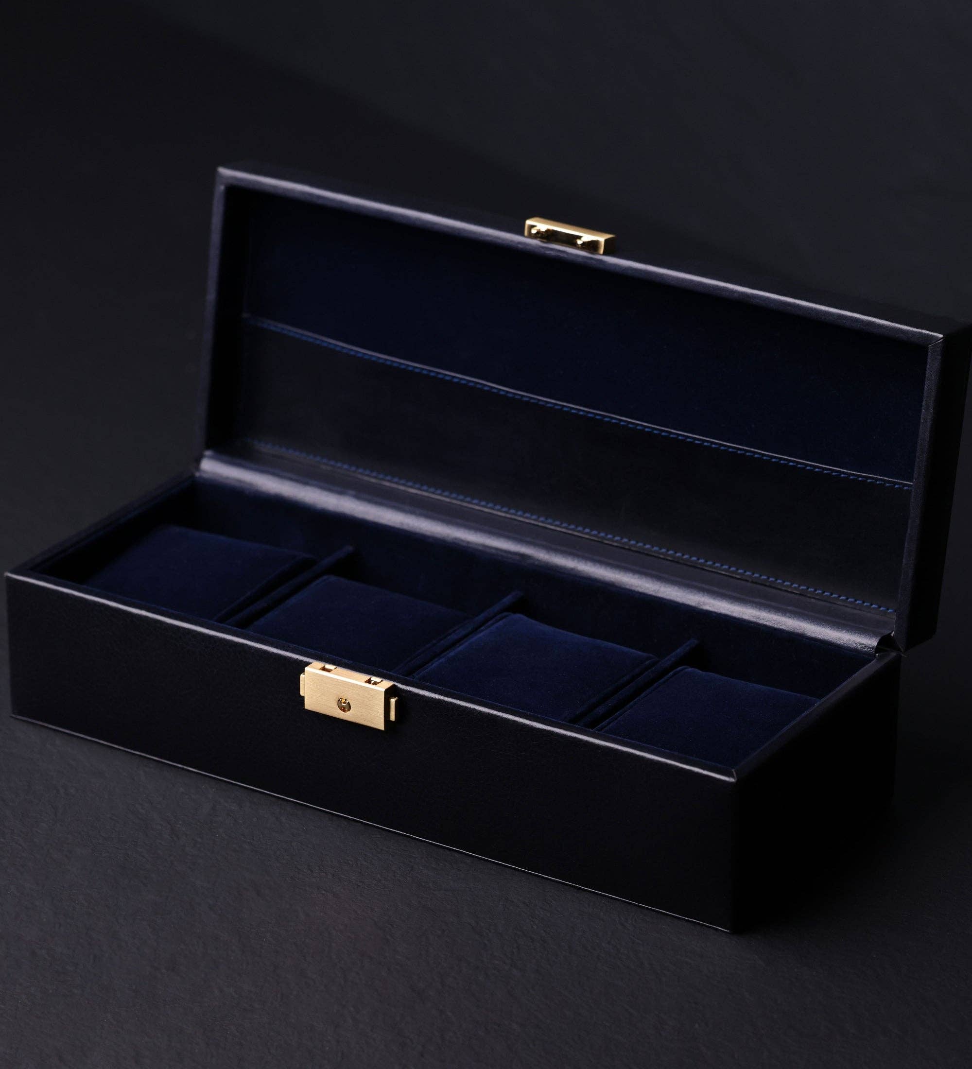 Time Resistance - Vente Boîte/rangement à bijoux - Boîte à montres en cuir Herzog, organiseur de montres6