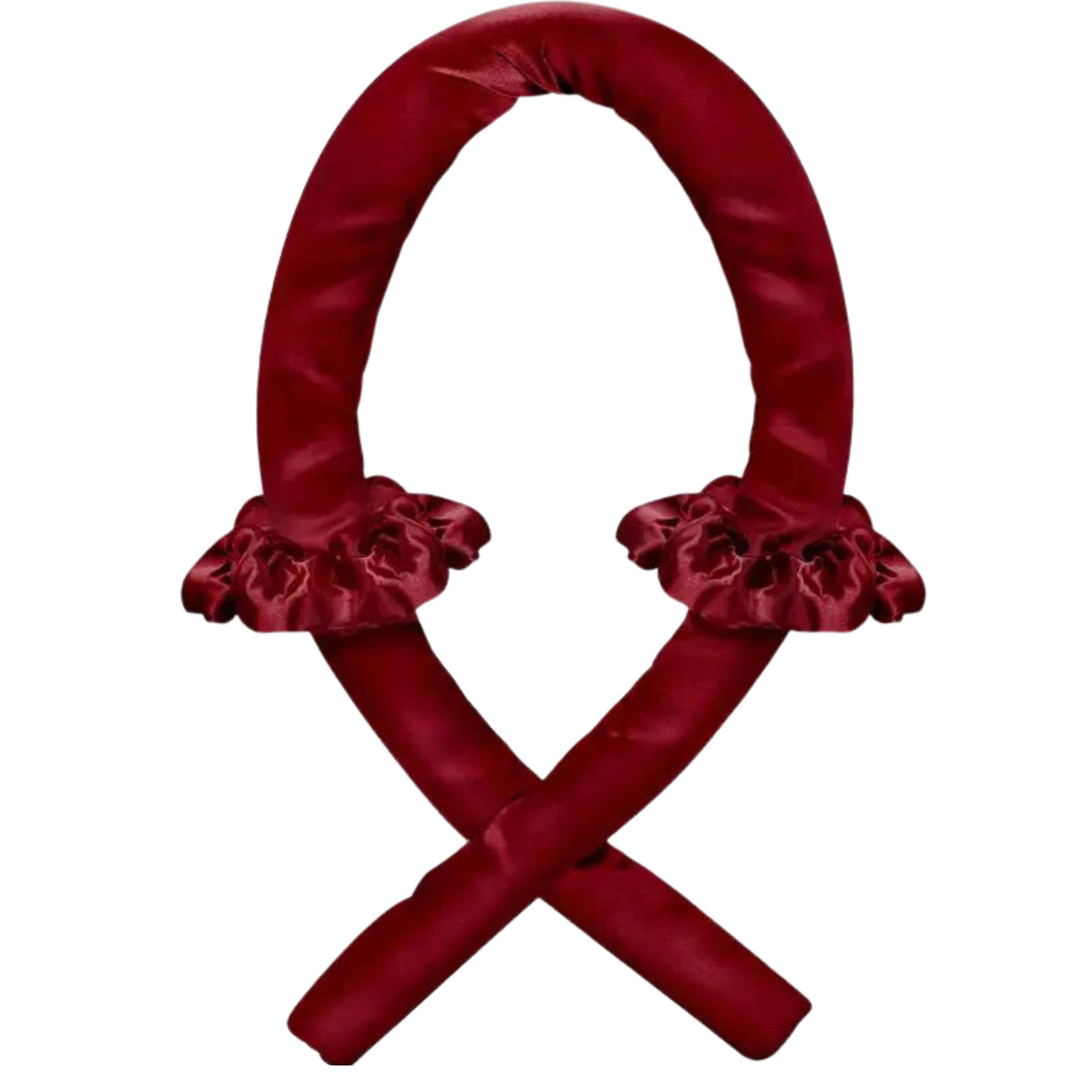 Magnifique Hearts – wholesale Hårklämma - Dam – Värmefri hårband för lockar med sidenband - Perfekta vågor1