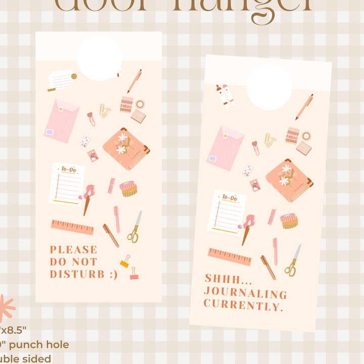 JOURNALING TIME/DO NOT DISTURB DOOR HANGER för wholesale av togetherwithkx
