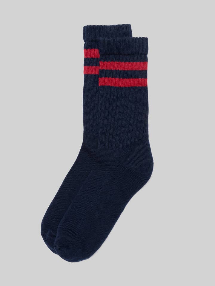American Trench - Wholesale Socks - Unisex - The Retro Double Stripe7