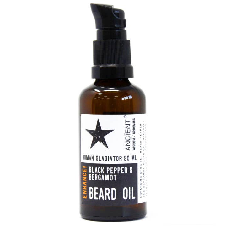 Ancient Wisdom – wholesale Beard styling product – 50ml Beard Oil - Roman Gladiator - Enhance!