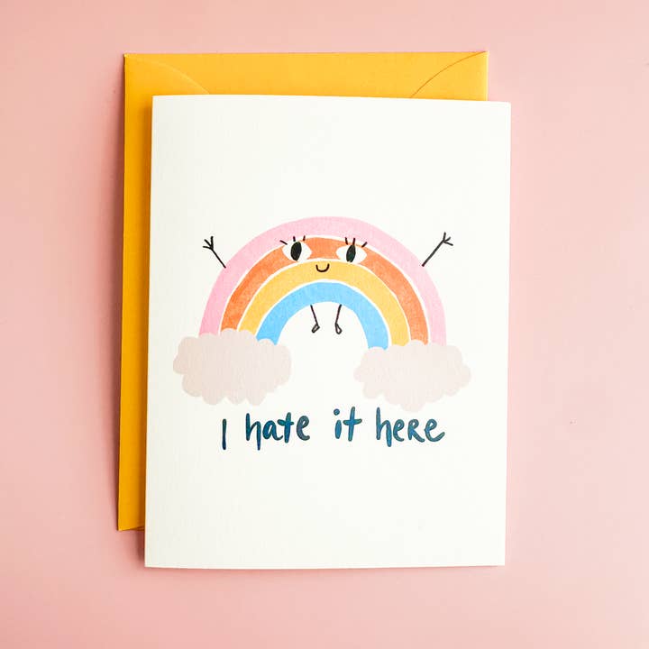 I Hate It Here - Greeting Card for wholesale by Ashley Frye Studio