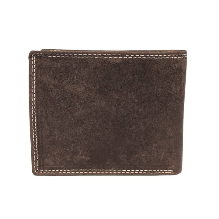 Arrigo - Wholesale Wallet - Men's - Men Billfold Wallet Buffalo Leather With Compact Model RFID12