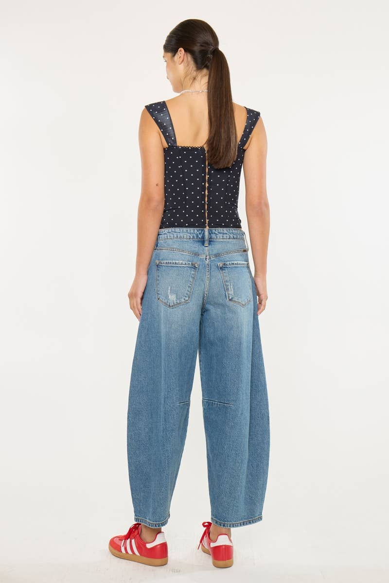 MEDIUM OPEN PACK HIGH RISE HORSESHOE FIT JEANS-KC9390M for wholesale on Faire4