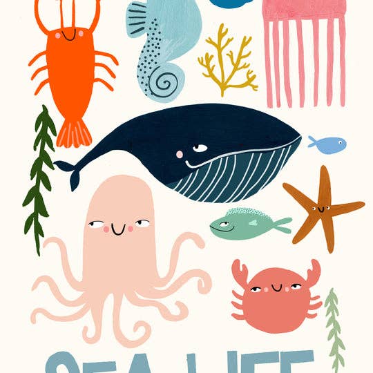 Sea Life Art Print for wholesale by yaya studio