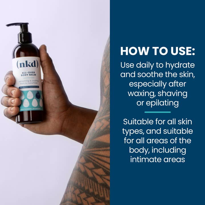 (nkd) - Wholesale Body balm/butter - All-Over Post-Wax Post-Shave Body Balm with Hyaluronic Acid 5