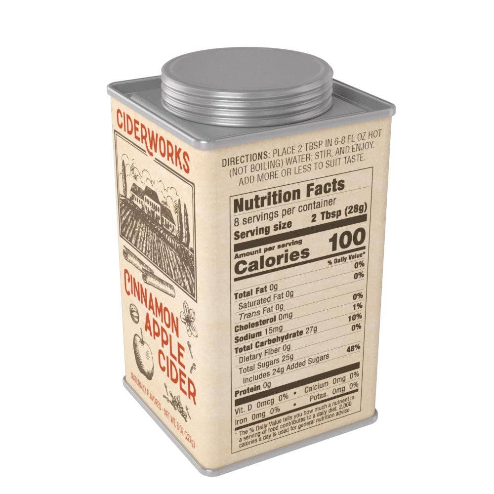 McSteven's - Wholesale Apple Cider - Ciderworks Cinnamon Spiced Apple Cider Mix (8oz Tins)10