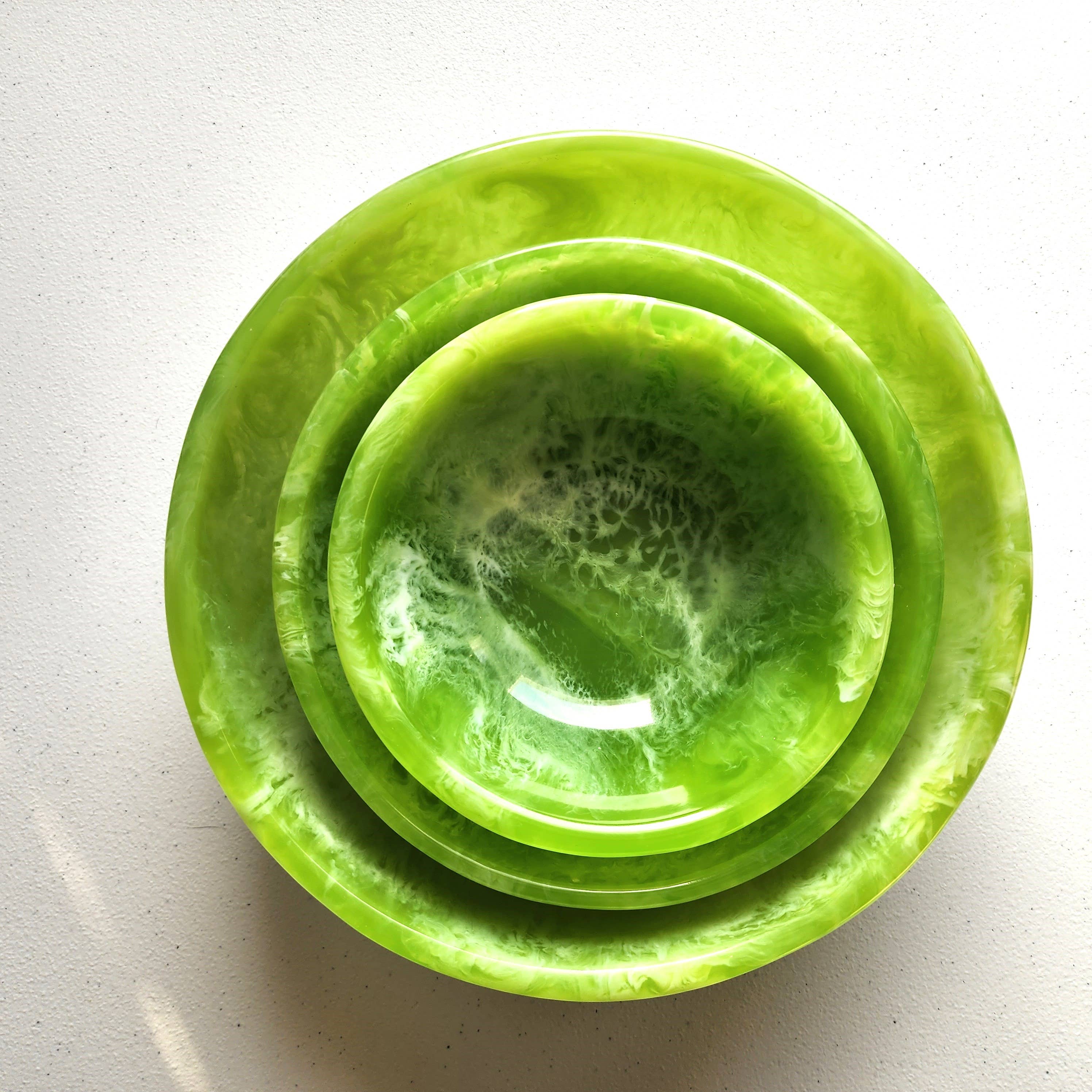 Gibb & Daan - Vente Bol de service - Ensemble de 3 bols de service en résine coulée à la main5