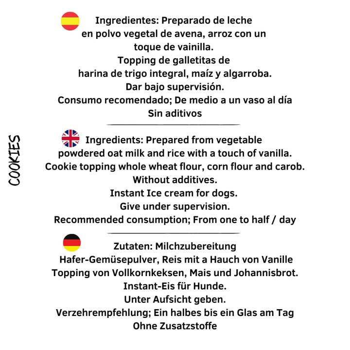 Waniyanpi - Wholesale Pet Treats - Dog - DOG´S INSTANT ICE CREAM - Cookies 3