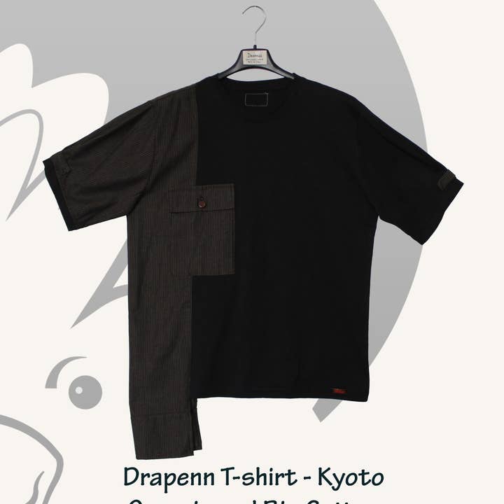Camiseta unisex Drapenn - Kyoto de algodón orgánico para venta al por mayor de Drapenn