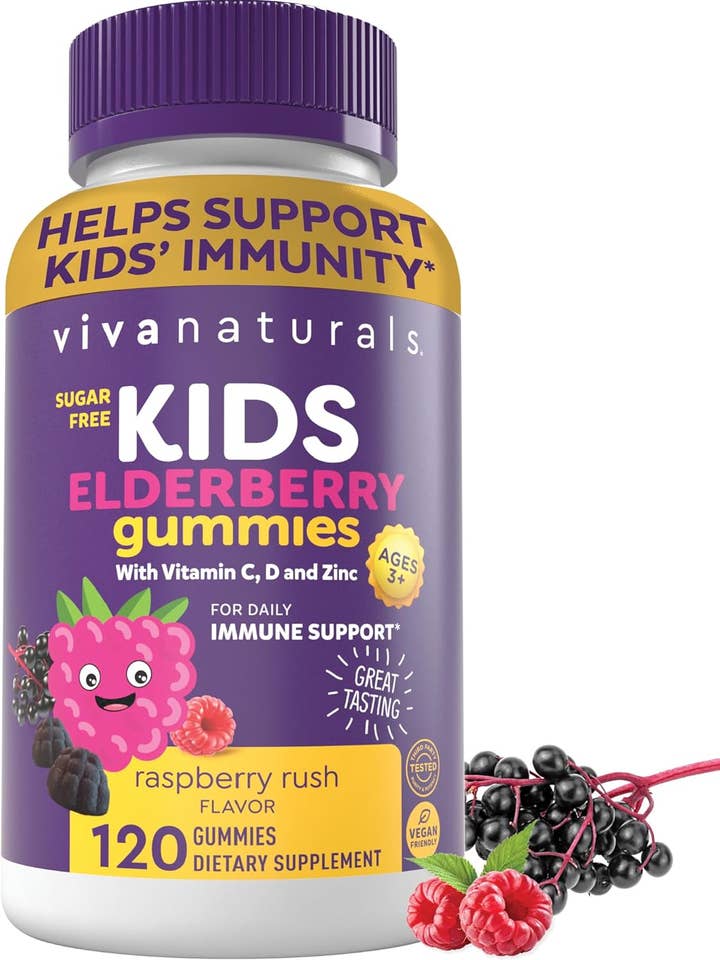 Viva Naturals Kids Elderberry Gummies – 8-in-1 Daily Immune for wholesale by Viva Naturals