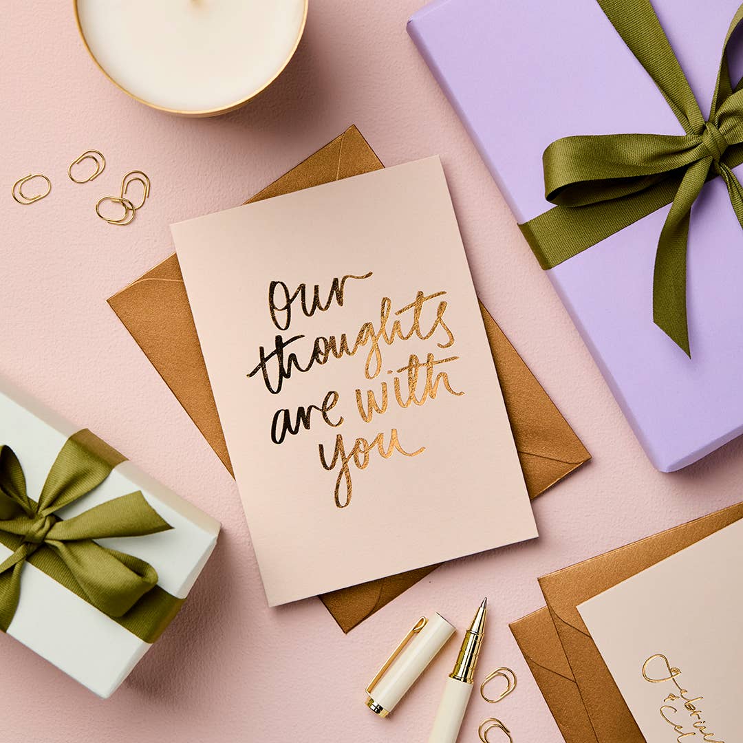 Gabrielle & Celine Greeting Cards Australia - Vente Carte de condoléances - Carte de condoléances en papier métallisé | Papeterie australienne de qualité supérieure2